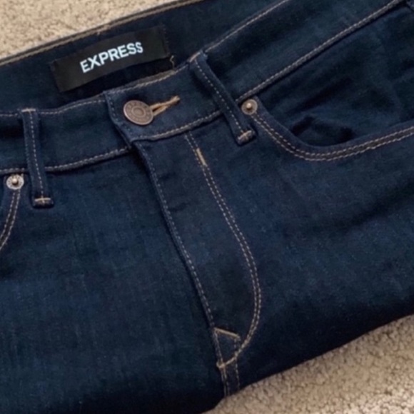 Express Mid-Rise Denim Jean Leggings, 6s / 6c - Picture 2 of 6